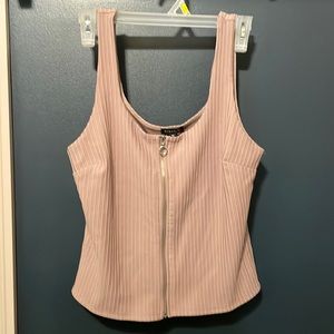Dynamite zip up tank top